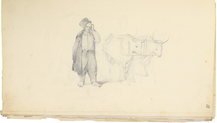 Штернберг Василий Иванович. Альбом рисунков с пейзажами, портретами и набросками 